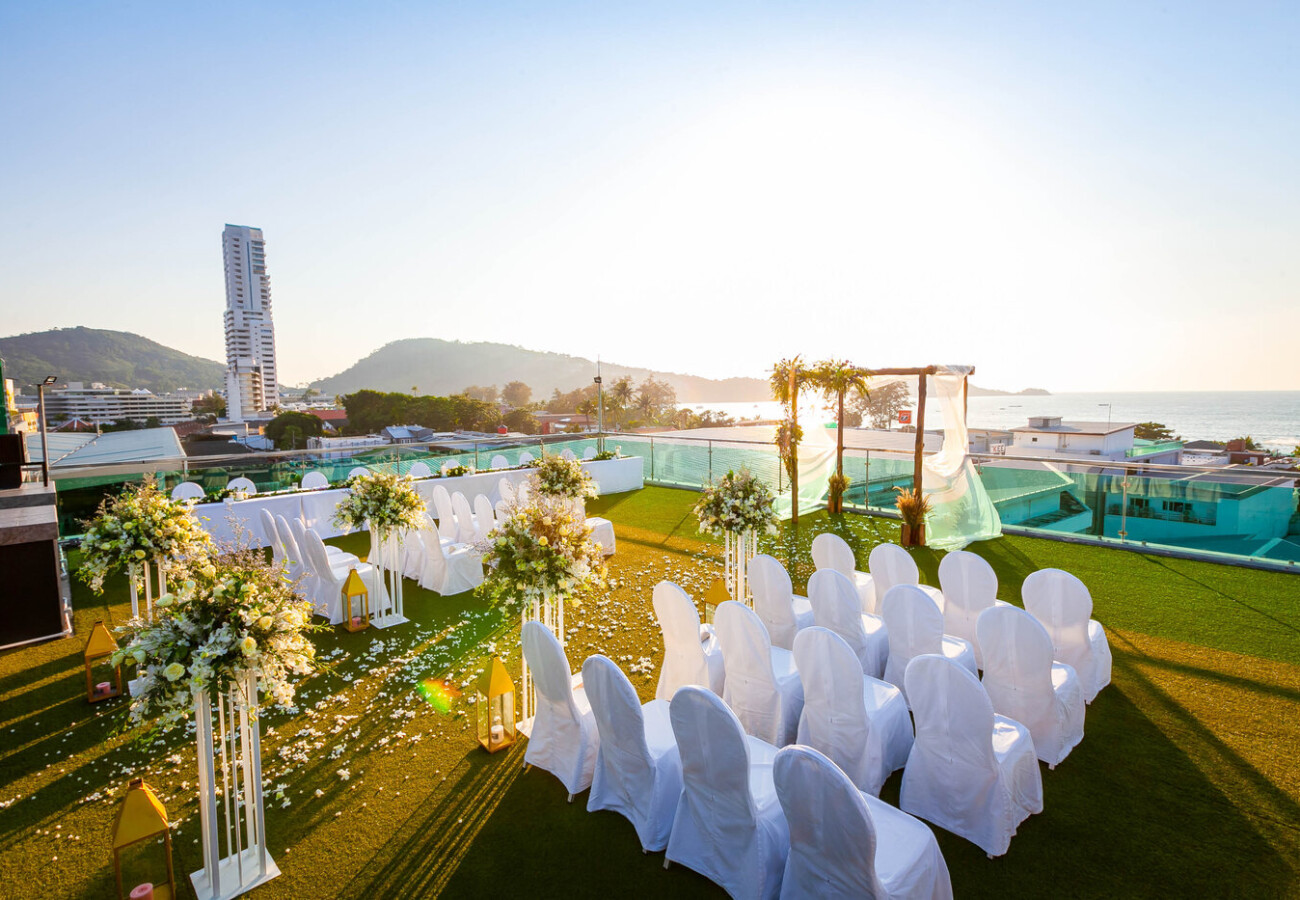 Rooftop ceremony